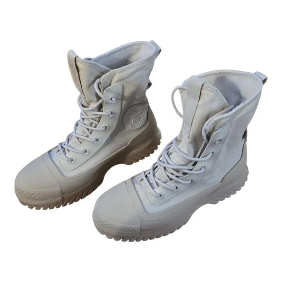 Converse High-Top White Ankle Booties - Picture 2 of 7